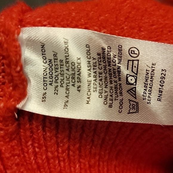 LOFT Red Sweater Size S - Picture 7 of 7